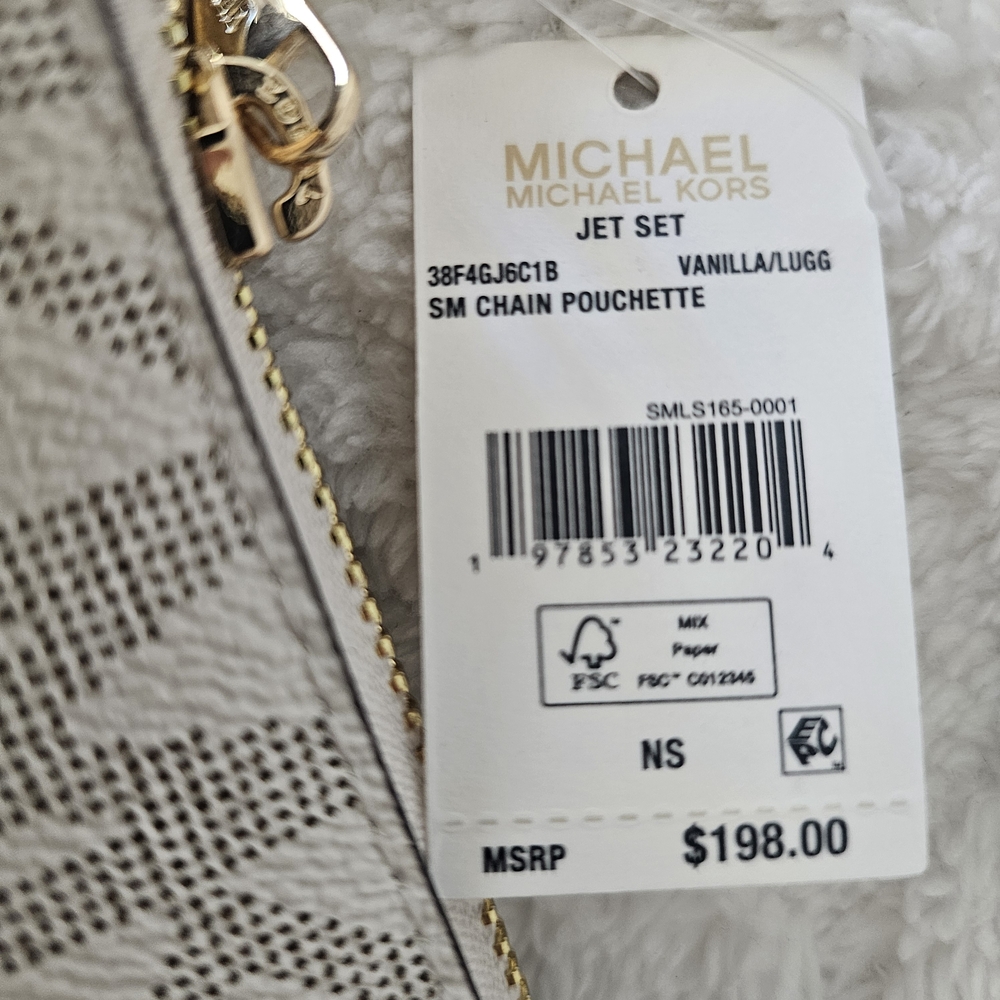 This is a Michael Kors Jet Set Small Chain‎ Pouchette in vanilla/lugg color. - Picture 8 of 8